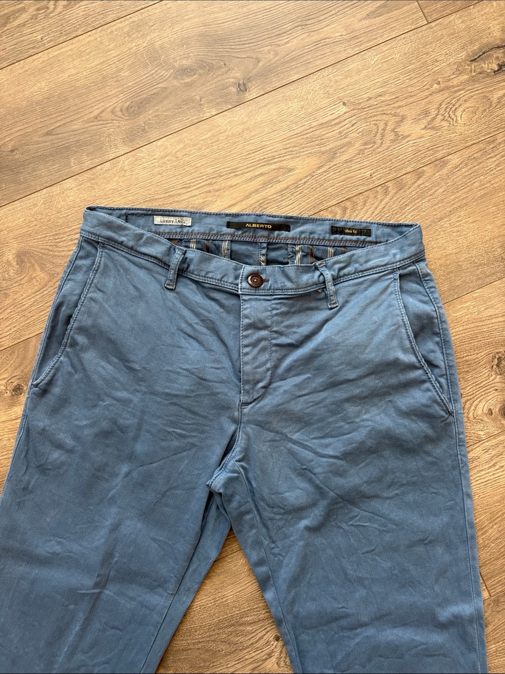 Alberto Men's Slate Blue Pants